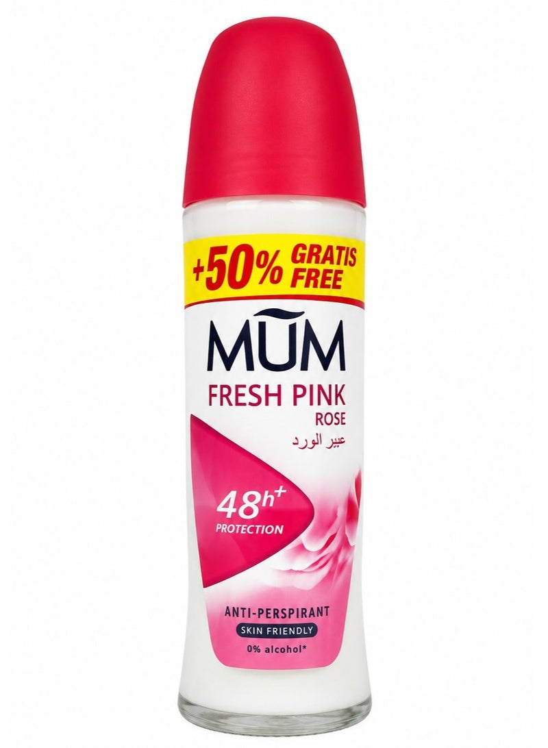 Mum Deodorant Roll On Rose Scent 75 ml - Image 1