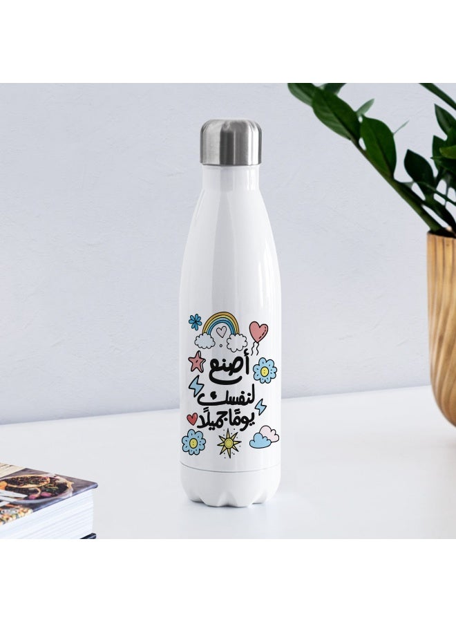 We Print, Your Gift Thermal water bottle, 500 ml, Stainless steel water bottle, Leak proof, Motivational design, Gym bottle - Image 2
