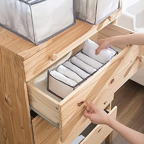 MotiBa Drawer Clothes Organizer Durable Mesh Storage for Folded Jeans TShirts Underwear Socks Leggings Washable Closet Organizer for Efficient Clothing Storage Organization  - Image 3