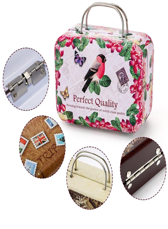 RupeeRise 5 Pcs Tin Box Set, Vintage Organizer Containers for Wedding Favors and Party Decorations, Portable Storage Boxes for Craft Enthusiasts and Gift Givers - Image 2