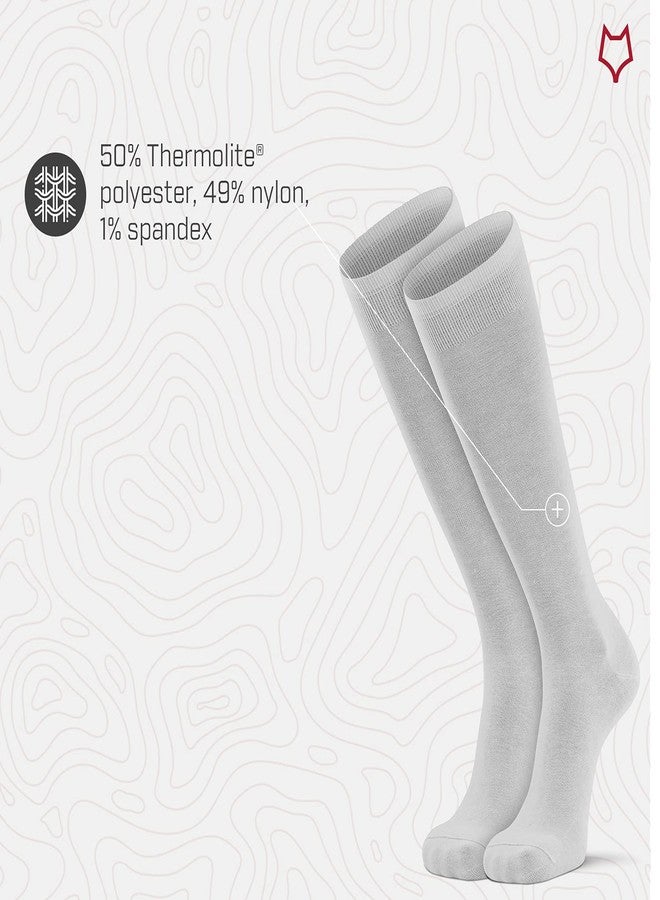 FOX RIVER FoxRiver mens Wick Dry Therm-a-wick Ultra-lightweight Liner Over-the-calf hiking socks, White, X-Large US - Image 4