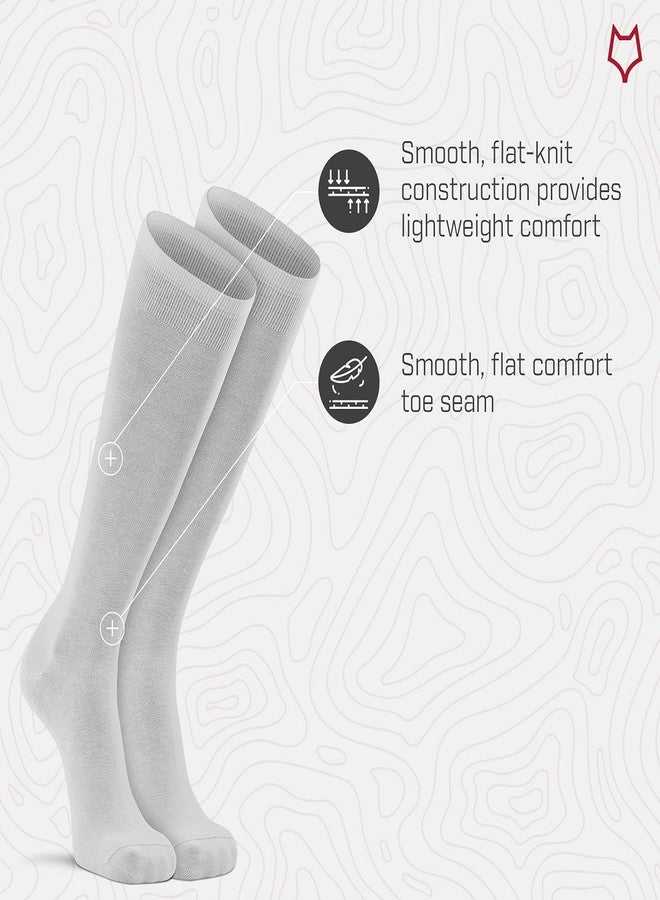 FOX RIVER FoxRiver mens Wick Dry Therm-a-wick Ultra-lightweight Liner Over-the-calf hiking socks, White, X-Large US - Image 3