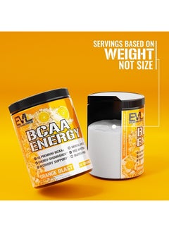 Evlution EVL BCAAs Amino Acids Powder - Rehydrating BCAA Powder Post Workout Recovery Drink with Natural Caffeine - BCAA Energy Pre Workout Powder for Muscle Recovery Lean Growth and Endurance - Orange Blast  - Image 5
