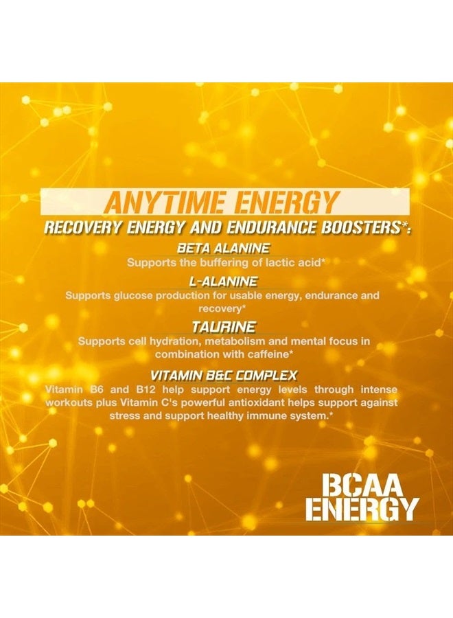 Evlution EVL BCAAs Amino Acids Powder - Rehydrating BCAA Powder Post Workout Recovery Drink with Natural Caffeine - BCAA Energy Pre Workout Powder for Muscle Recovery Lean Growth and Endurance - Orange Blast  - Image 4
