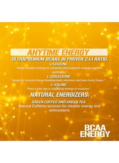 Evlution EVL BCAAs Amino Acids Powder - Rehydrating BCAA Powder Post Workout Recovery Drink with Natural Caffeine - BCAA Energy Pre Workout Powder for Muscle Recovery Lean Growth and Endurance - Orange Blast  - Image 3