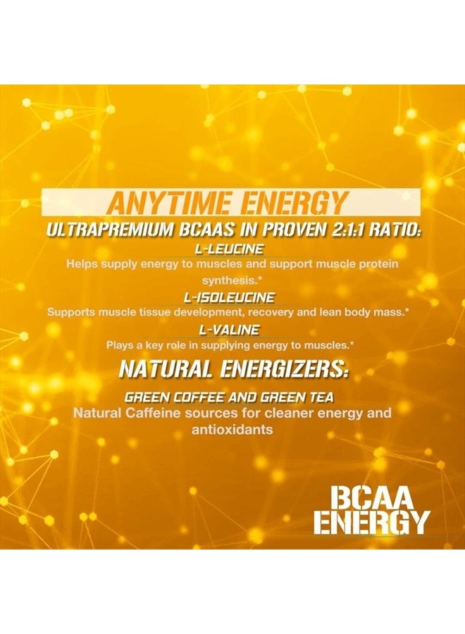 Evlution EVL BCAAs Amino Acids Powder - Rehydrating BCAA Powder Post Workout Recovery Drink with Natural Caffeine - BCAA Energy Pre Workout Powder for Muscle Recovery Lean Growth and Endurance - Orange Blast  - Image 3