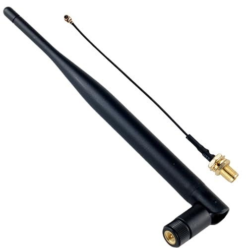 Wishiot 915MHz Lora Antenna 5DBi Gain SMA Male OmniDirectional Antenna with UFL to SMA Connector for Meshtastic Devices LoRa Board 1pcs - Image 1