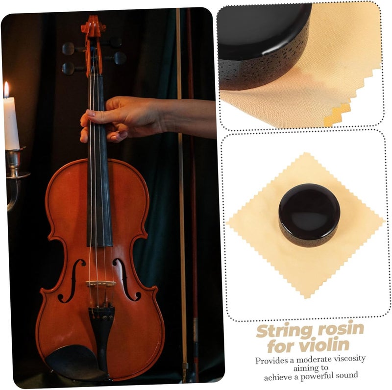 4pcs Professional Rosin for Violin Erhu Black Colophony Fine Craftsmanship for Beginners and Practitioners Versatile Musical Instrument Supplies - Image 4