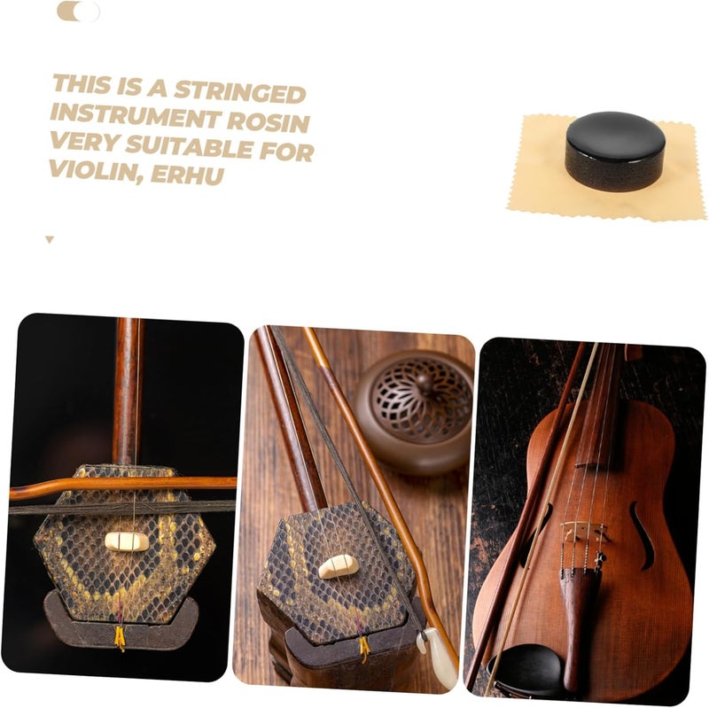 4pcs Professional Rosin for Violin Erhu Black Colophony Fine Craftsmanship for Beginners and Practitioners Versatile Musical Instrument Supplies - Image 5