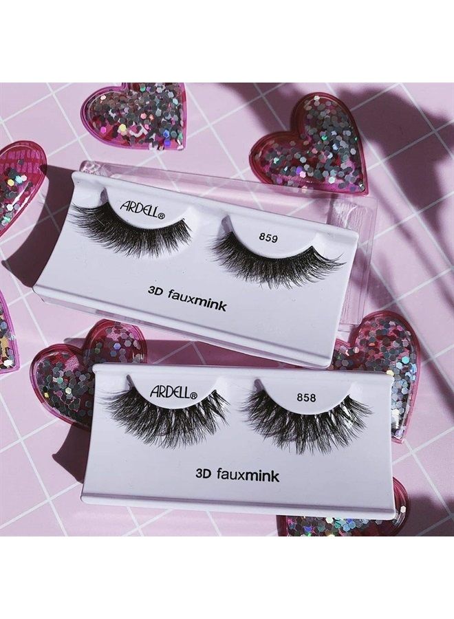 ARDELL False Eyelashes 3D Faux Mink 858, 4 pairs - Image 2