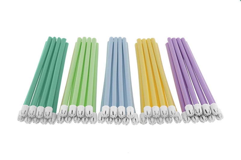 BeeSure Store BE206 Rainbow Saliva Ejectors, Disposable, Assorted Colors with White Tip, Pack of 500 - Image 1