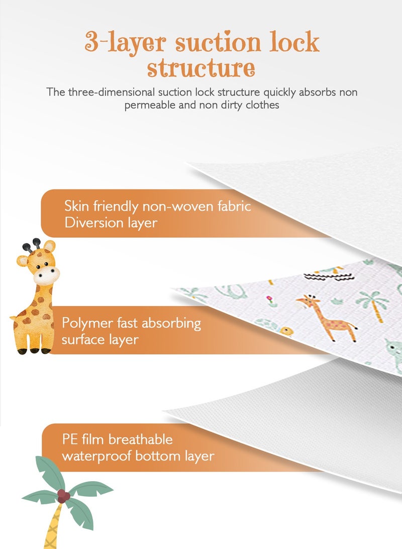 URbazaar 40-Pcs Disposable Baby Bibs for Feeding Drooling – Travel Bibs for Baby  Absorbent + Leakproof Disposable Bibs Baby - Image 4