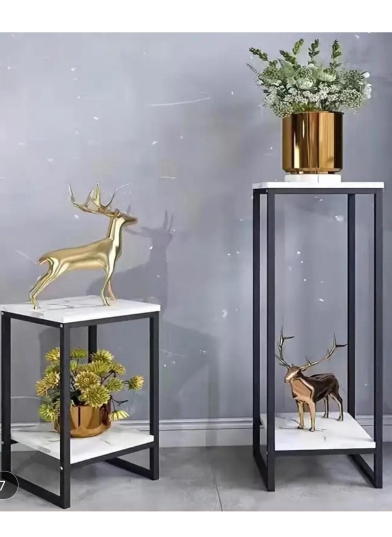 Other Manufacturer 2pcs Wood Top Plant Stand 