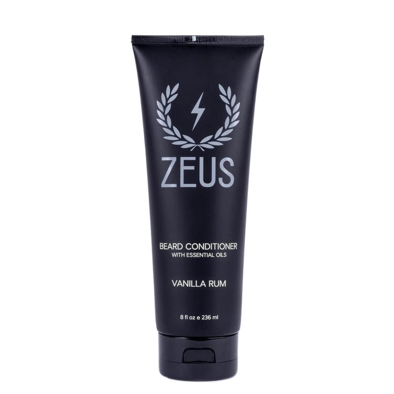 ZEUS Beard Conditioner Wash Green Tea  Natural Ingredients to Cleanse  Soften Beard  MADE IN USA Vanilla Rum 8 oz