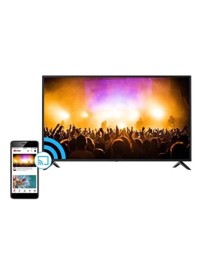 دانسات تلفزيون ذكي أندرويد 55 بوصة Ultra HD 4K مع حامل حائط أسود - Image 5