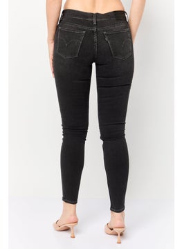 Levi's Women Skinny Fit Washed Stretchable Jeans, Black  - Image 4