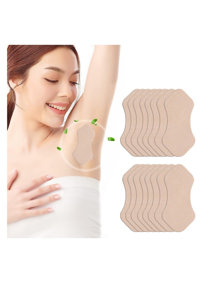 SYOSI Armpit Sweat Pads, 20 PCS Invisible Self-adhesive Underarm Sweat Pads, Disposable Anti Perspiration Absorbent Deodorant Prevention Pad, Armpit Antiperspirant Stickers for Women, Reduce Armpit Sweat - Image 1
