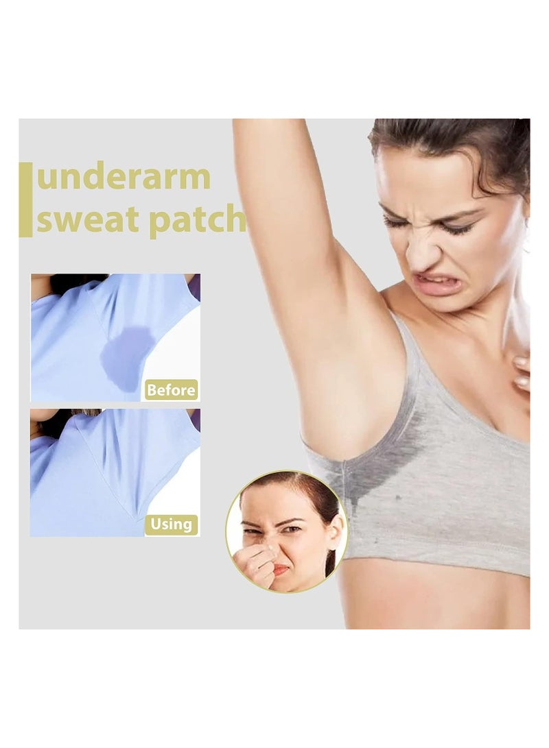 SYOSI Armpit Sweat Pads, 20 PCS Invisible Self-adhesive Underarm Sweat Pads, Disposable Anti Perspiration Absorbent Deodorant Prevention Pad, Armpit Antiperspirant Stickers for Women, Reduce Armpit Sweat - Image 3