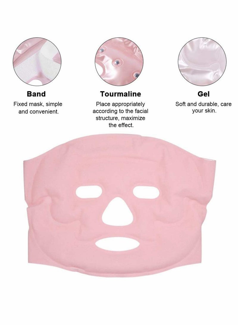 KASTWAVE Hot Cold Face Gel Mask Facial Therapy Microwavable Freezable Reusable Relief Swollen Face Puffy Eyes Headaches Migraines Face Eye Mask Gel Cold Pack - Image 5