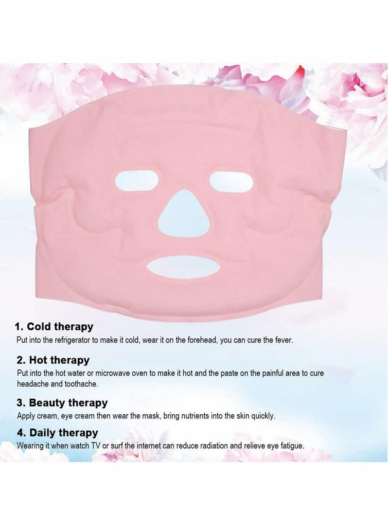 KASTWAVE Hot Cold Face Gel Mask Facial Therapy Microwavable Freezable Reusable Relief Swollen Face Puffy Eyes Headaches Migraines Face Eye Mask Gel Cold Pack - Image 3
