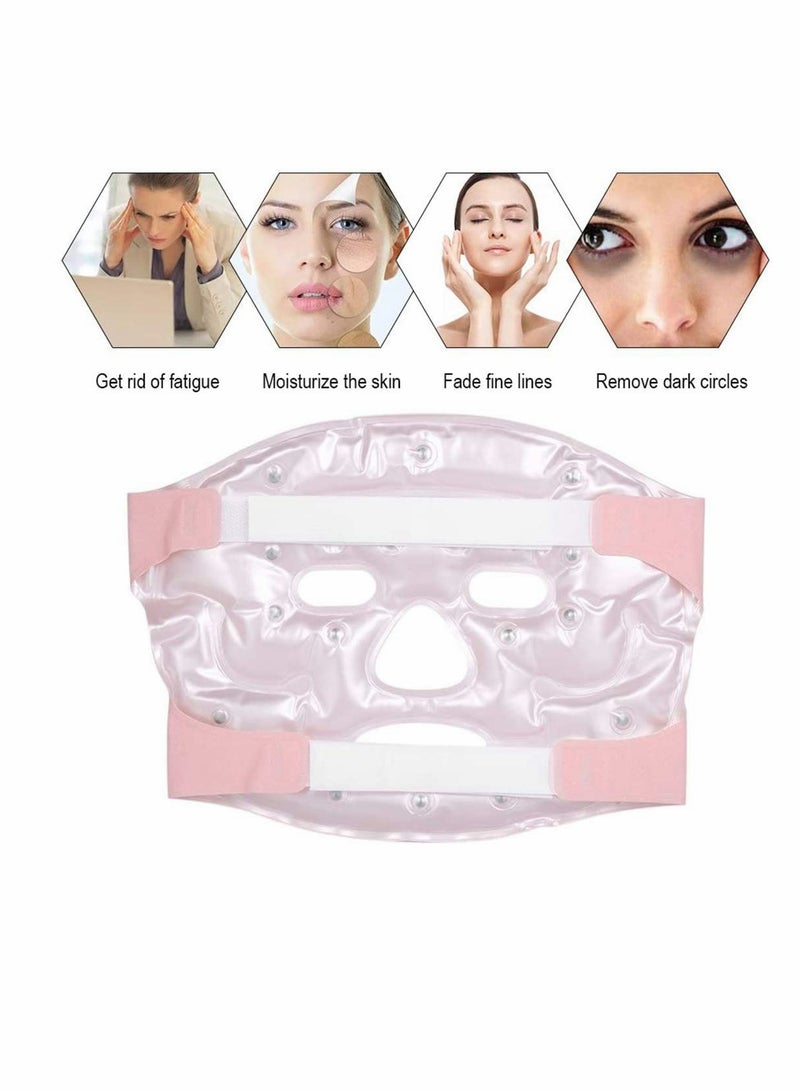 KASTWAVE Hot Cold Face Gel Mask Facial Therapy Microwavable Freezable Reusable Relief Swollen Face Puffy Eyes Headaches Migraines Face Eye Mask Gel Cold Pack - Image 4