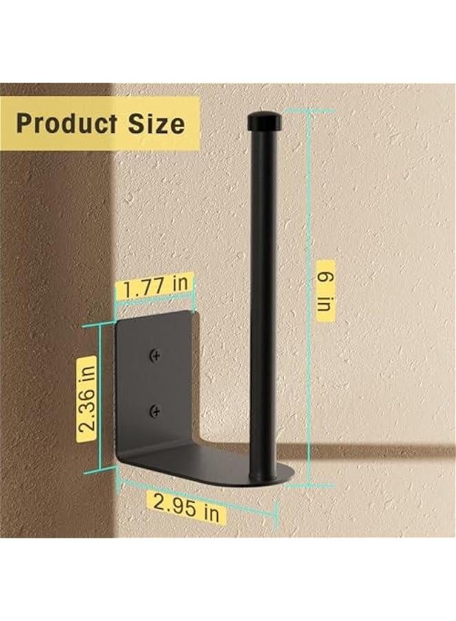 6 Pack Hat Racks for Baseball Caps, Stainless Steel Hat Organizer for Baseball Cap, Hat Holder Storage Organizer, Hat Hanger Strong Adhesive/Wall Drilled for Door,Bedroom,Closet(Black 6 in) - Image 3