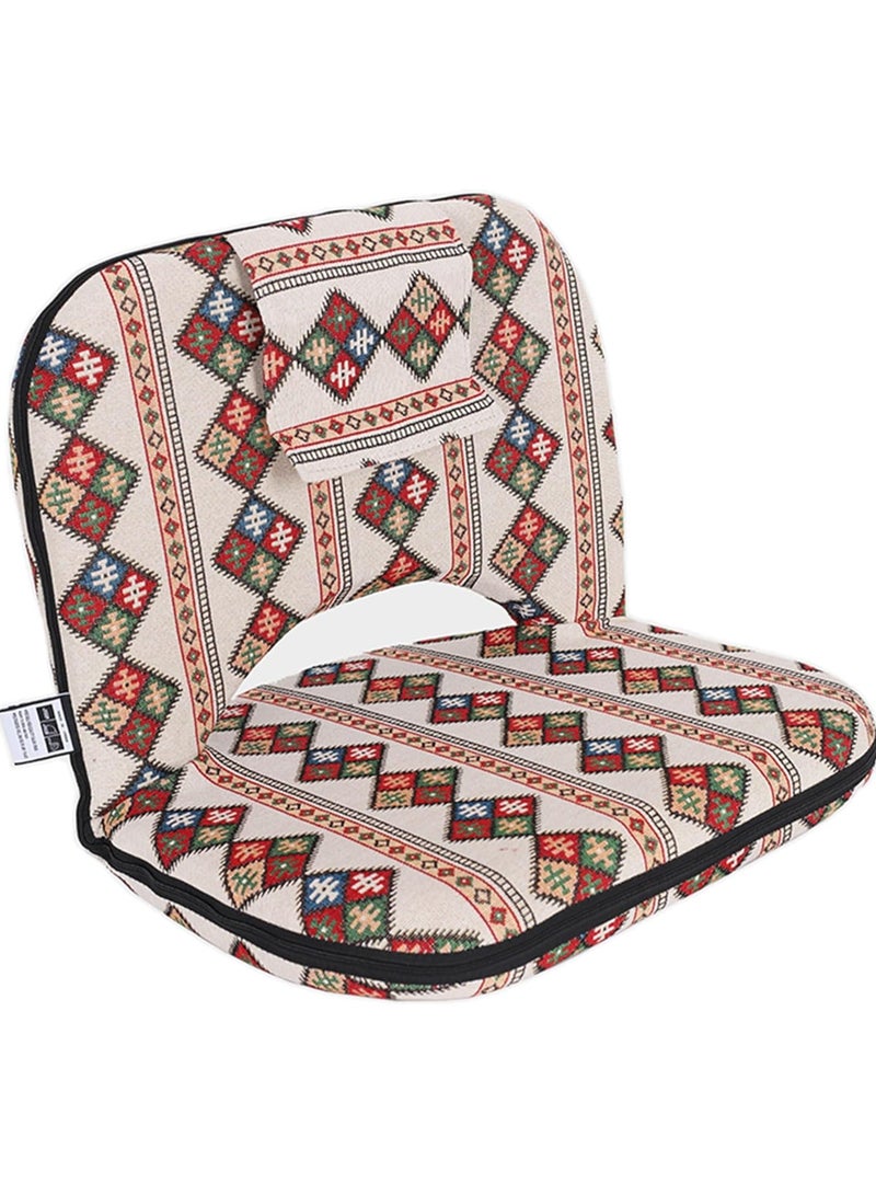 سمارت هوم كرسي تخييم قابل للطي بتصميم بيضاوي ، كرسي تخييم ارضي ومزود بحزام تثبيت، كرسي قابل للإمالة بـ 3 مستويات ، كرسي جلسة مريح - Image 1