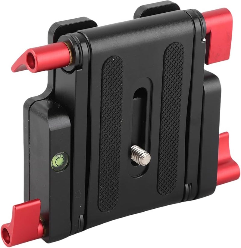 Black Aluminum Alloy Z Shaped Desktop Holder Foldable Camcorder Support Quick Release Plate - Image 4