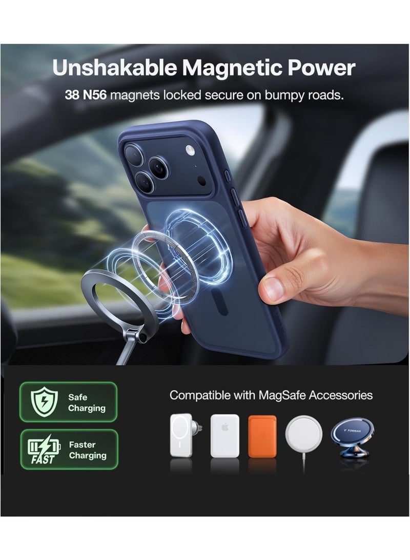 V.nice Magnetic Shockproof for iPhone 17 Pro Max Case, Camera Control, Fit for MagSafe, Military-Grade Protection, Translucent Slim Case Anti-Fingerprint - Image 2
