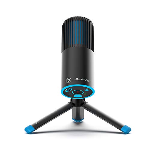 JLab Talk Go USB Microphone, USB-C Output, Cardioid or Omnidirectional, 96k Sample Rate, 20Hz, 20kHz Frequency Response, Volume Control and Quick Mute, Plug and Play - Image 1