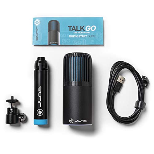 JLab Talk Go USB Microphone, USB-C Output, Cardioid or Omnidirectional, 96k Sample Rate, 20Hz, 20kHz Frequency Response, Volume Control and Quick Mute, Plug and Play - Image 5