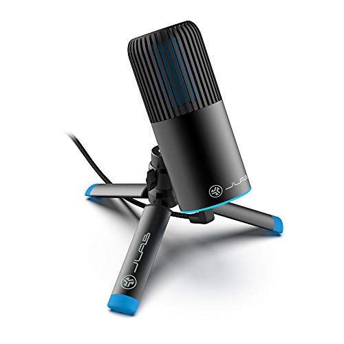 JLab Talk Go USB Microphone, USB-C Output, Cardioid or Omnidirectional, 96k Sample Rate, 20Hz, 20kHz Frequency Response, Volume Control and Quick Mute, Plug and Play - Image 2