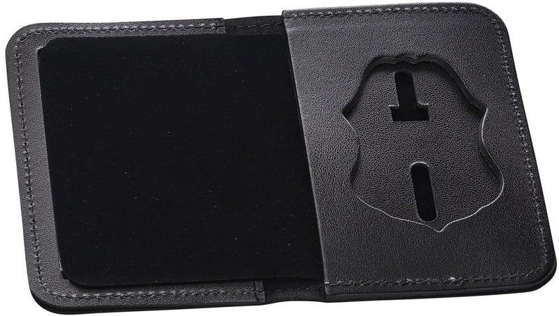Perfect Fit Shield Wallets CBP Badge Holder US Customs Border Control Eagle Shield badge and ID Case Hidden Badge BiFold Style Wallet Cutout PF587 Black Leather - Image 2
