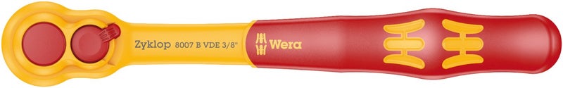 WERA 05004966001 8007 B VDE Zyklop Ratchet Insulated with Switch Lever with 38 Drive 38 x 222 mm - Image 2