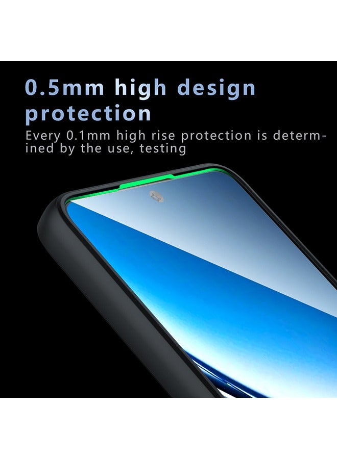 general Case for Xiaomi POCO X7 Pro 5G, Frosted Translucent Back Protective Slim Phone Cover, Anti-Fingerprints, Anti-Fall Drop Protection, Shockproof Case for Xiaomi POCO X7 Pro 5G (Black) - Image 5