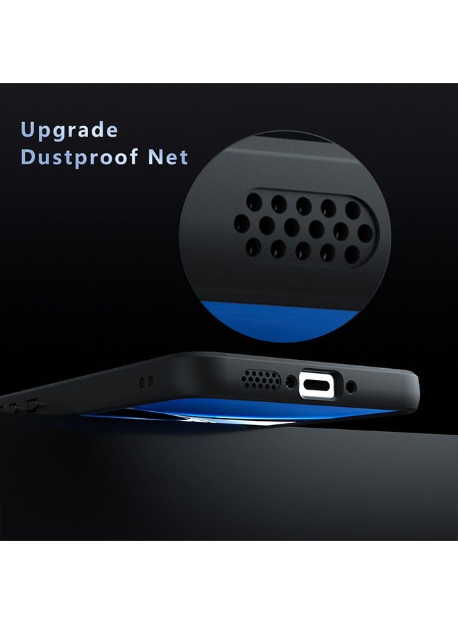 general Case for Xiaomi POCO X7 Pro 5G, Frosted Translucent Back Protective Slim Phone Cover, Anti-Fingerprints, Anti-Fall Drop Protection, Shockproof Case for Xiaomi POCO X7 Pro 5G (Black) - Image 4