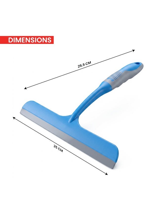 Duravel 25 cm Window Squeegee - Multipurpose Glass Cleaning Hand Wiper With Rubber Blade For Home & Office Use - Perfect For Window, Car Glass, Tiles, And Mirror - Lightweight And Durable - Image 4
