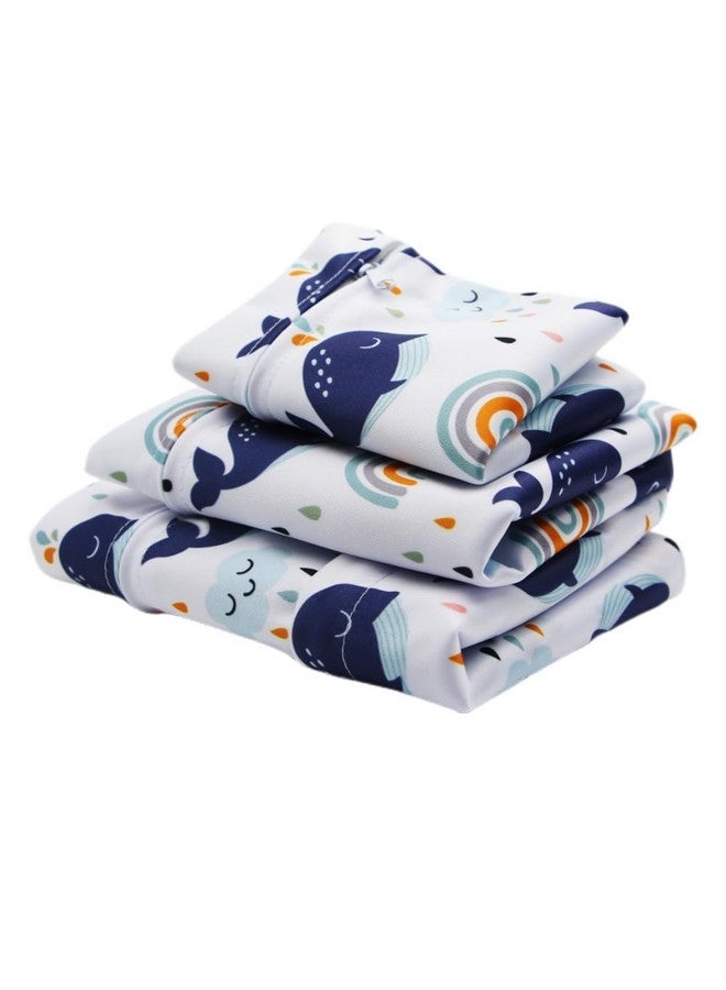 Asenappy Asenappy 3pcs Cloth Diaper Wet Dry Bags Waterproof Reusable with Two Zippered Pockets Travel Beach Pool Daycare Soiled Baby Items Yoga Gym Bag for Swimsuits or Wet Clothes  - Image 2