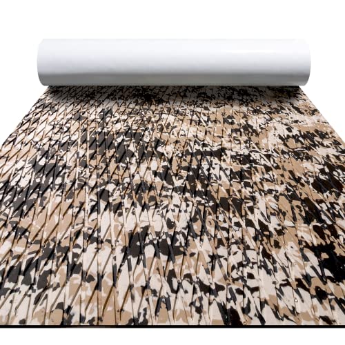 FOCEAN Boat Flooring EVA Foam Boat Decking Camo Marine Flooring Self-Adhesive Marine Mat for Motorboat RV Yacht Kayak, 47.2''x 15.7'', Desert Camo - Image 1