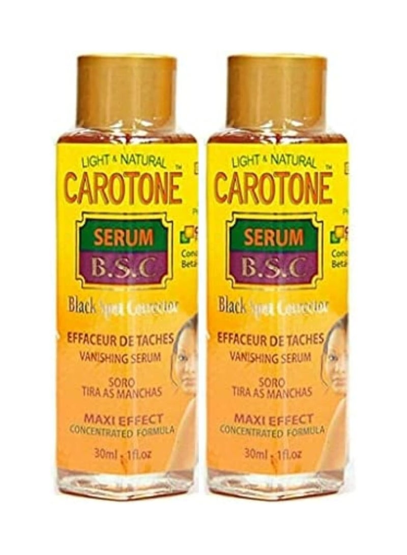 Carotone Light and Natural Black Spot Serum 30ml Pack of 2 – Skin Brightening & Dark Spot Correcting Face Serum