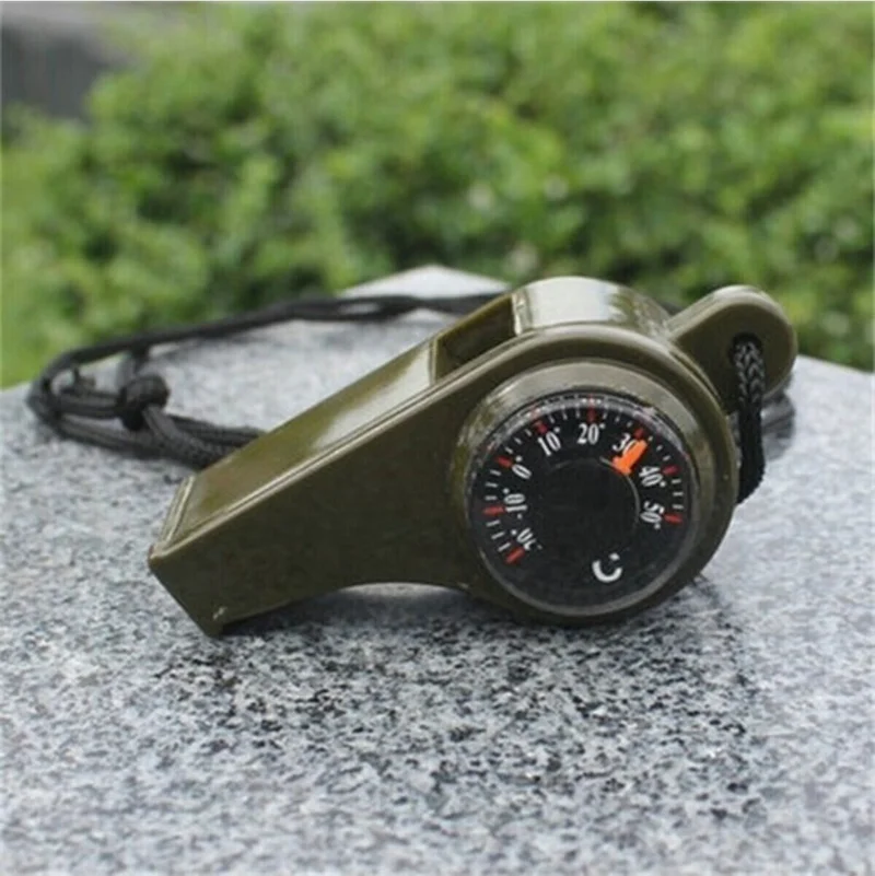 باركوفيكس Multifunctional Whistle with Compass and Graduated Thermometer Hunter Military Whistle - Guard Whistle