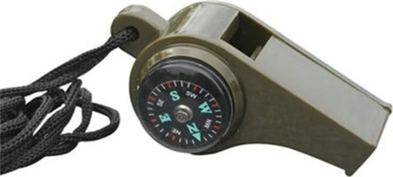 باركوفيكس Multifunctional Whistle with Compass and Graduated Thermometer Hunter Military Whistle - Guard Whistle