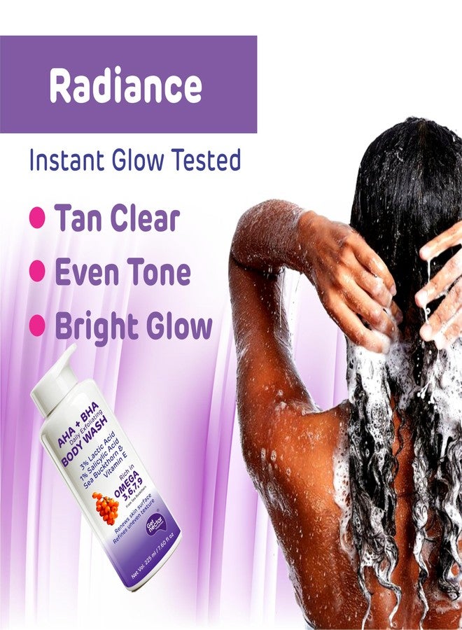 Get Nectar Happiness غسول الجسم نكتار هابينس الكوري بخلاصة التوهج | 4% مواد فعالة (3% حمض اللاكتيك + 1% حمض الساليسيليك) | أوميغا 3، 6، 7، 9 | غسول مقشر للجسم لإزالة السمرة، وعلاج حب الشباب، ومنح البشرة نعومة وإشراقة | خالٍ من الكبريتات والبارابين | للرجال والنساء | 225 مل - Image 4
