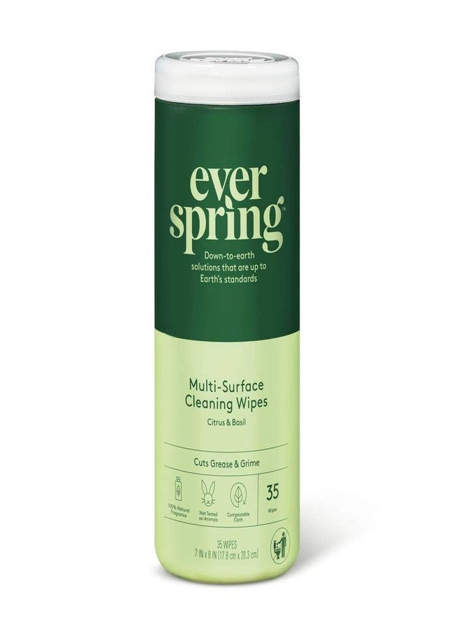 Everspring Citrus & Basil Multi-Surface Cleaning Wipes -35 Wipes- Everspring
