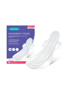 Lansinoh Lansinoh Extra Absorbent Premium Maternity Pads 0-2 Weeks Post-Birth, After Delivery Pad For Urinary Incontinence & Heavy Flow|Extra Soft Ultra-Absorbent|Postpartum Flow & Overnight Flow|Pack Of 10  - Image 1
