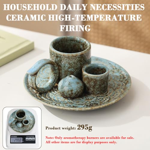 HASTHIP® Incense Burner Ceramic Holder, Elegant Dhoop Holder, Agarbatti Holders with Ash Catcher for Candle or Sage, for Yoga, Meditation, Energy Cleansing - Image 4