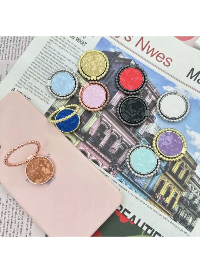 High Color Value Gradient Pattern Design Ring Buckle Lazy Essential Artifact Mobile Phone Case Accessories Material Can Be DIY Bracket-Color:4