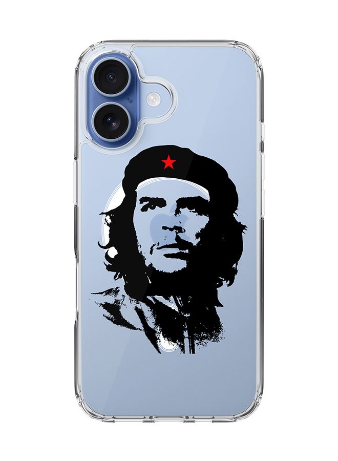 Stylizedd Classic Clear MagSafe Case for iPhone 17 , Hybrid Soft Case Flexible Edges Anti Drop TPU PC Gel Thin Transparent Cover [ Designed for iPhone 17 ] - Che Guevara