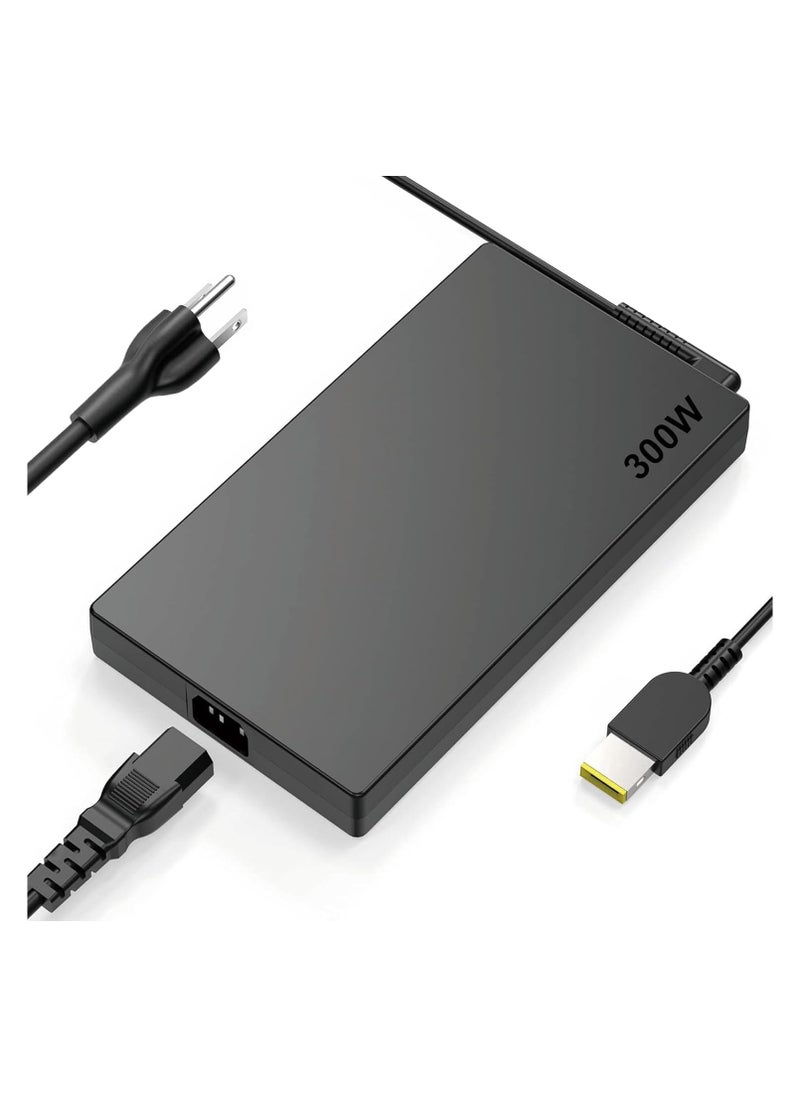 Max Power - 300w Legion Charger fit for Lenovo Legion 7 7i 5i 5 Pro AC Adapter Compatibility Lenovo Legion R9000P R9000K Y9000K Y9000X ADL300SLC3A 20V 15A Laptop Power Supply Adapter - Image 1