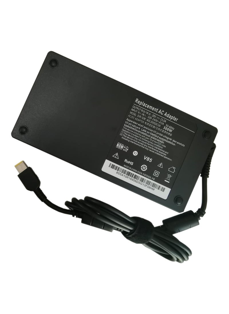 Max Power - 300w Legion Charger fit for Lenovo Legion 7 7i 5i 5 Pro AC Adapter Compatibility Lenovo Legion R9000P R9000K Y9000K Y9000X ADL300SLC3A 20V 15A Laptop Power Supply Adapter - Image 1